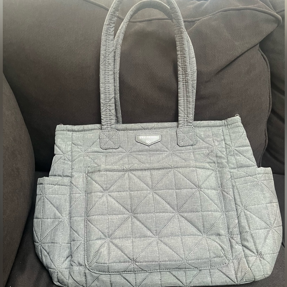 Twelve Little diaper bag in grey